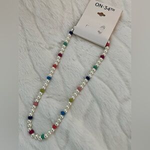 ON 34th BEADED NECKLACE NWT